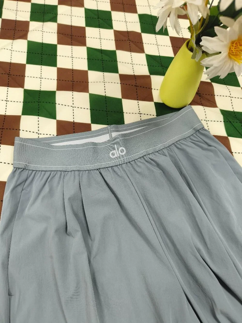 Steel Grey ALO Yoga High/Low Rise Wide Leg Pants Regular-Chic Everyday Trouser🍎